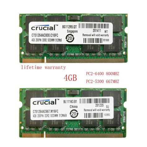 【Local 24H ship】CODRAM RAM DDR2 2GB 4GB Notebook .